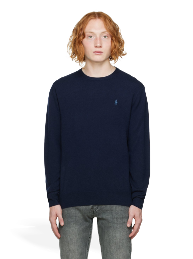 Sweater Polo by Ralph Lauren Crewneck Mørkeblå | 710876714001