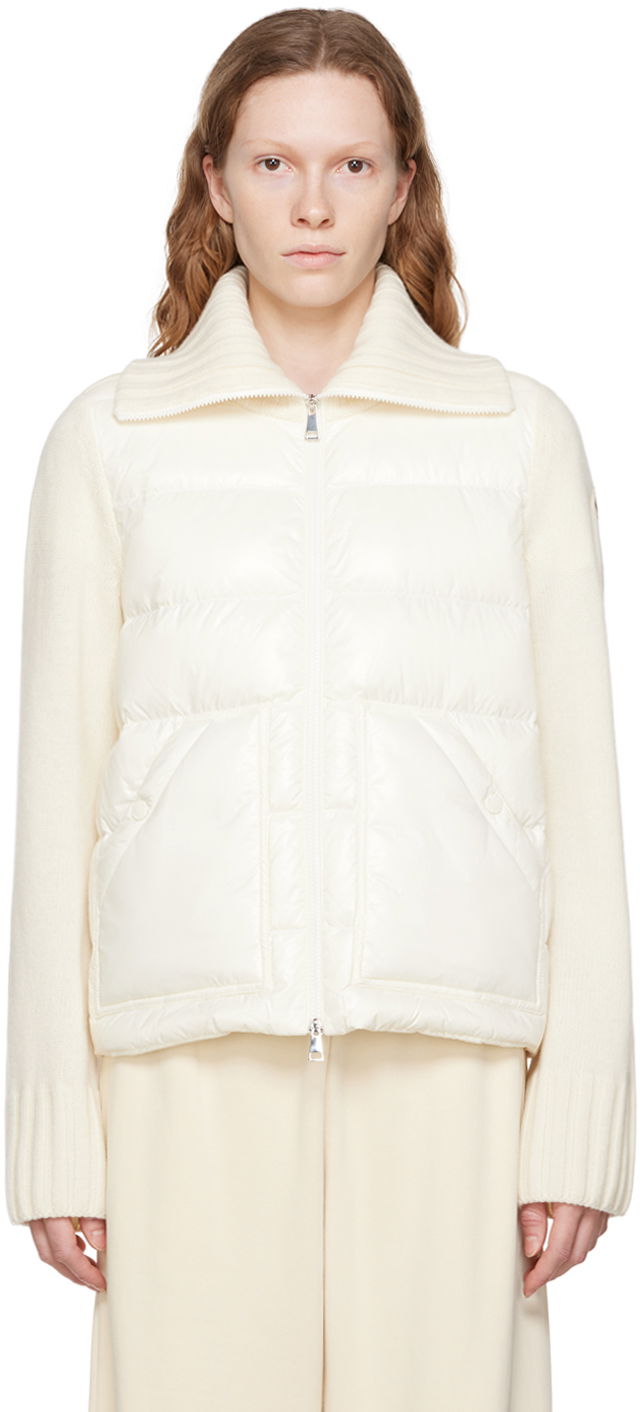 Puffer jakke Moncler Quilted Down Hvid | H20939B00013M1115, 0