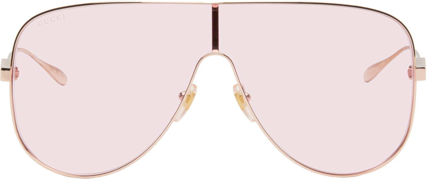 Solbriller Gucci Mask Sunglasses Lyserød | GG1436S-004, 0