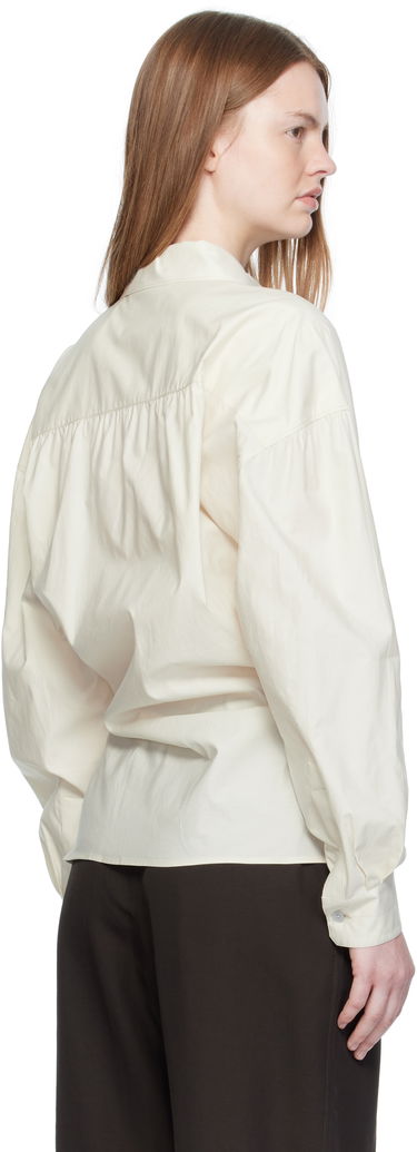 Skjorte LEMAIRE Straight Collar Twisted Shirt Hvid | SH1141 LF1500, 2