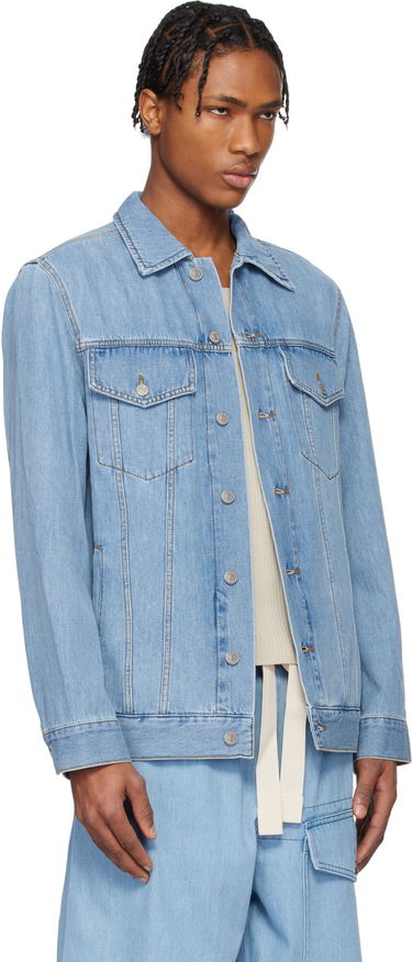 Jakke Dries Van Noten Dries Van Noten Paneled Denim Jacket Blå | 251-020503-1552, 4