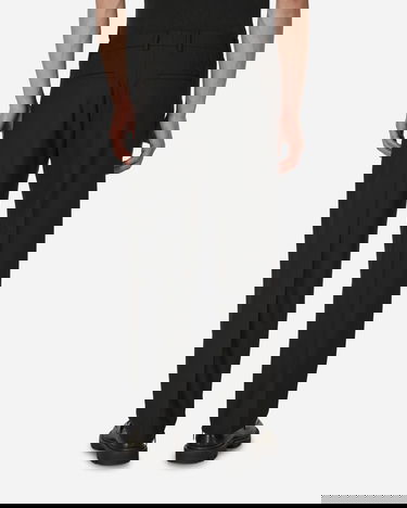 Bukser Off-White Embroidered Wool Slim Zip Trousers Black Sort | OMCA196S23FAB001 1000, 3