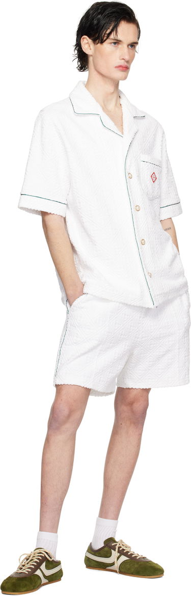 Shorts Casablanca Monogram Towelling Shorts Hvid | MPS25-JTR-113-02, 3