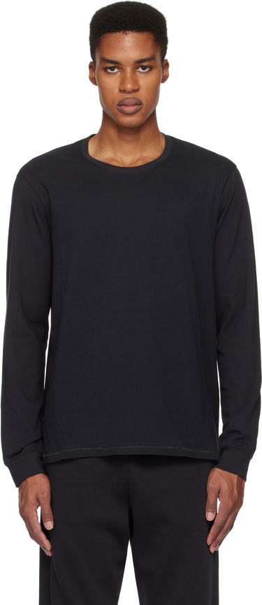 T-shirt SKIMS Cotton Classic Long Sleeve T-Shirt Sort | LS-LST-6350M, 0