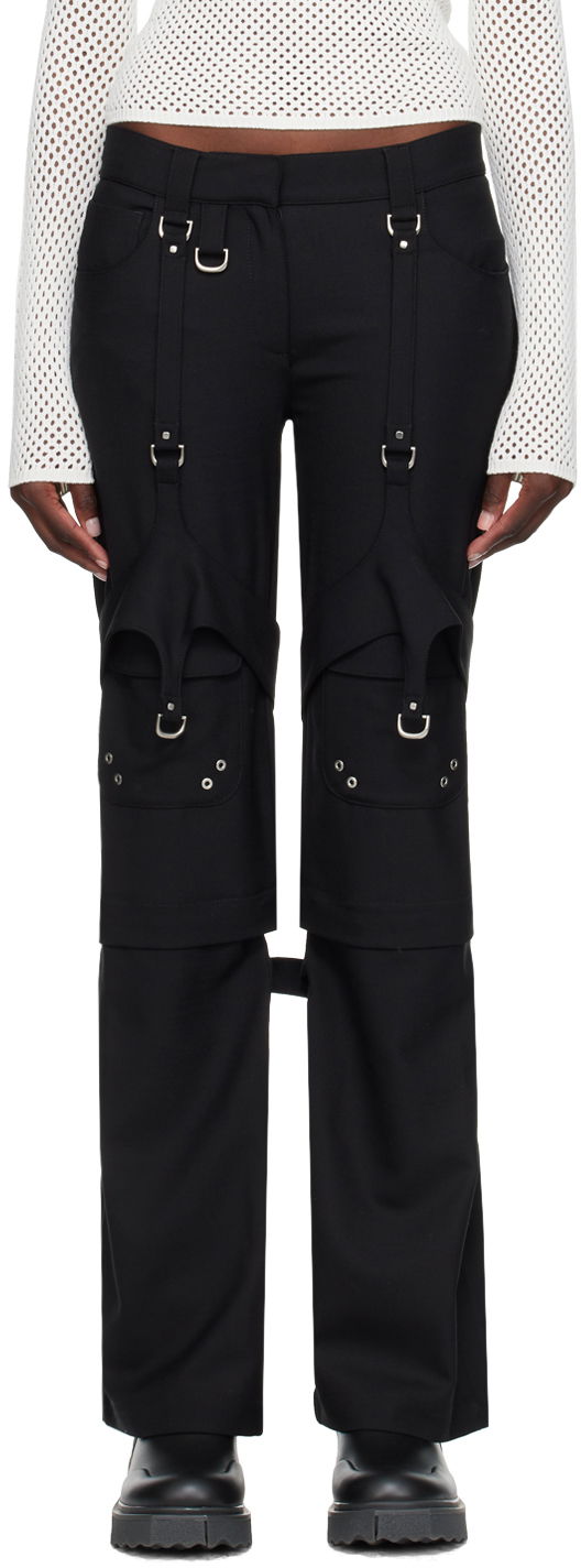 Bukser Off-White Black Harness Trousers Sort | OWCF020F23FAB0011000, 0