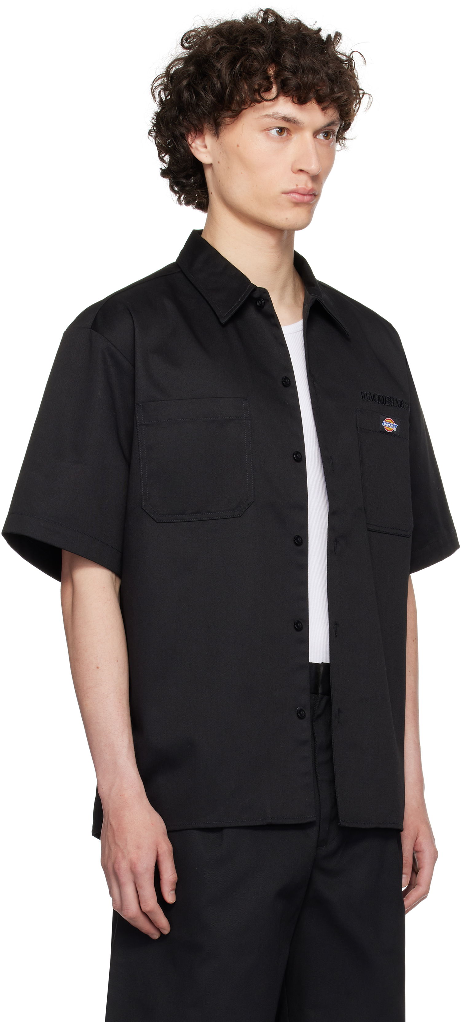 Skjorte WACKO MARIA WACKO MARIA x Dickies Edition Work Shirt Sort | 25SS-WMS-DC01, 1