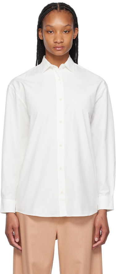 Skjorte Baserange Long Sleeve Button Up Shirt Hvid | SHOL-CO-SU24, 0
