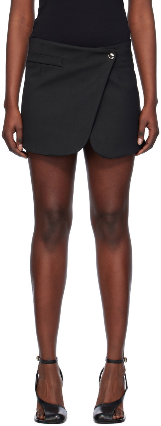 Nederdel Coperni Coperni Tailored Asymmetrical Miniskirt Sort | COPJ24111