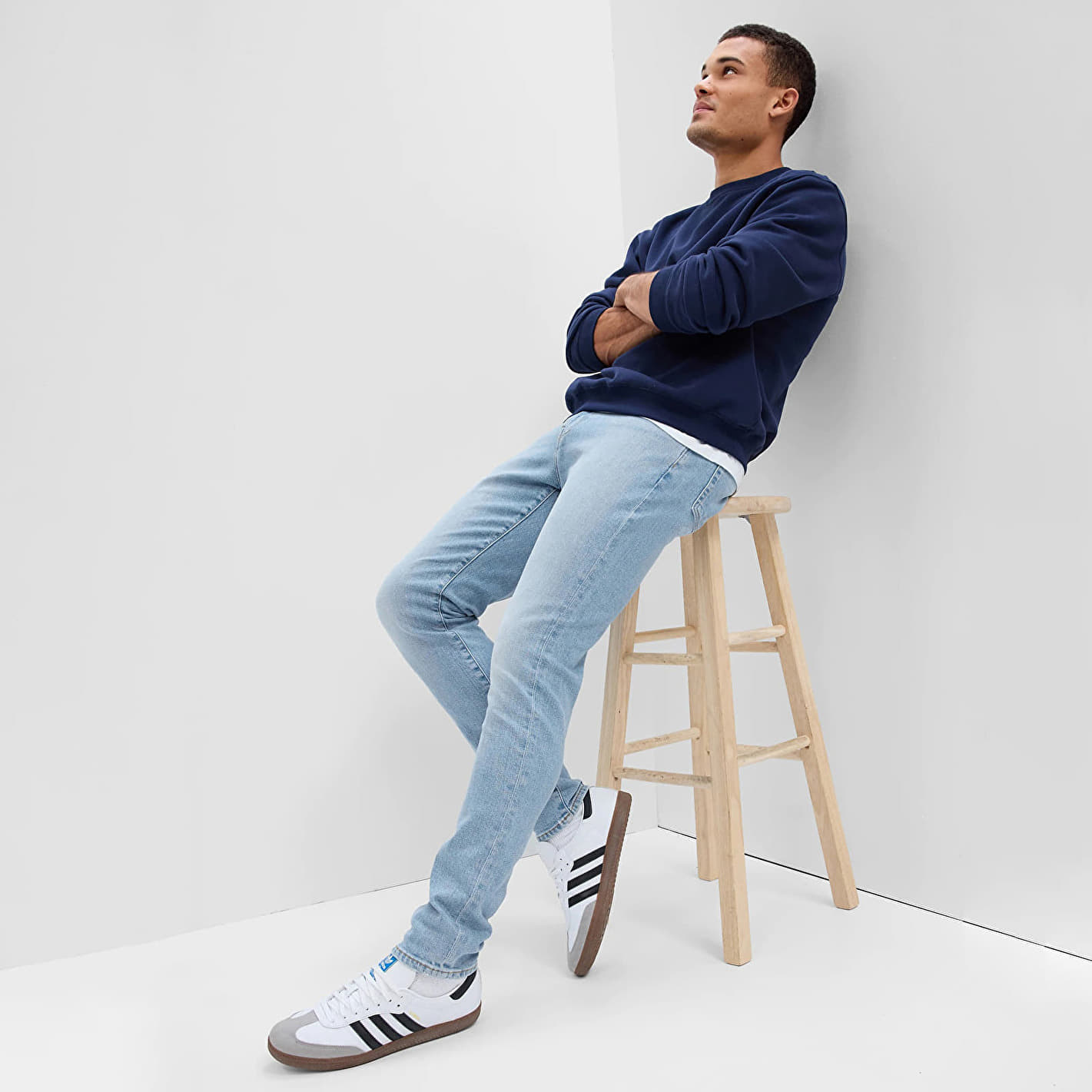 Bukser GAP Pants Denim Pants Slim Taper Light Wash W32/L32 Blå | 543889-00, 0