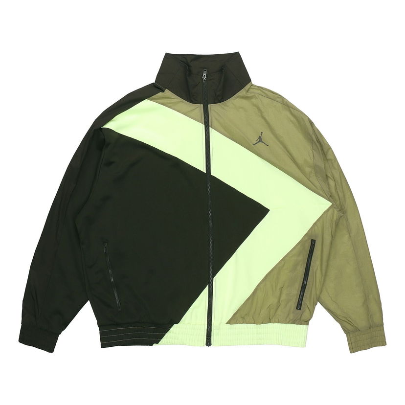 Vindjakke Jordan Jordan Wings Diamond Contrasting Colors Jacket Grøn | CI7916-355