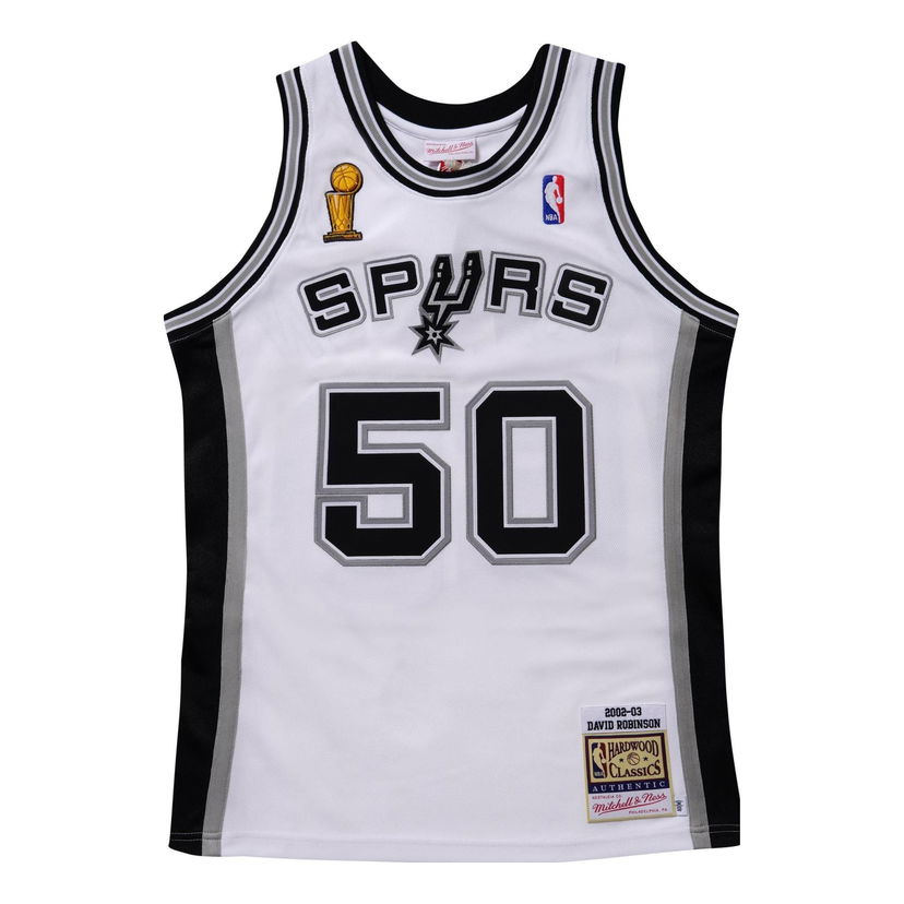 Jersey Mitchell & Ness Mitchell & Ness NBA San Antonio Spurs Finals 2002-03 David Robinson 50 Jersey Hvid | AJY44948-SAS02DRBWHIT