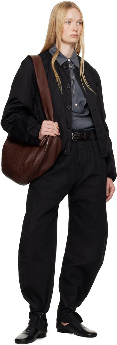 Bomberjakke LEMAIRE Lemaire Wadded Bomber Jacket Sort | OW1128 LF1207, 3