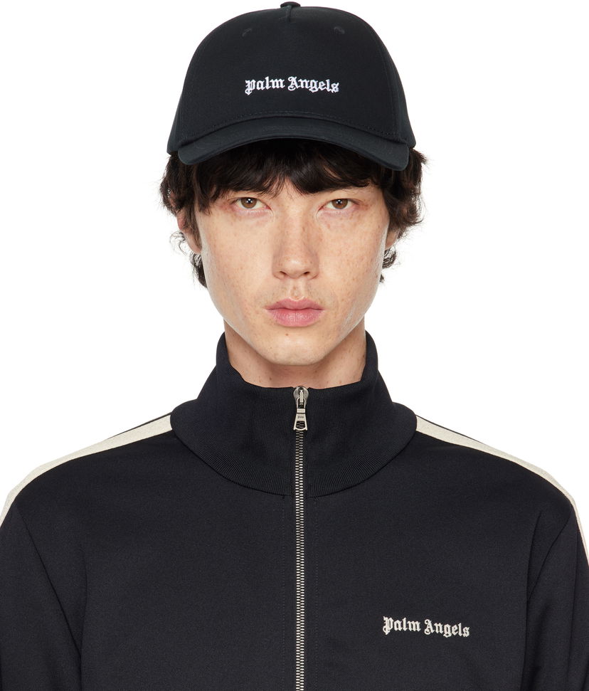 Kasket Palm Angels Classic Logo Cap Sort | PMLB094C99FAB0011003