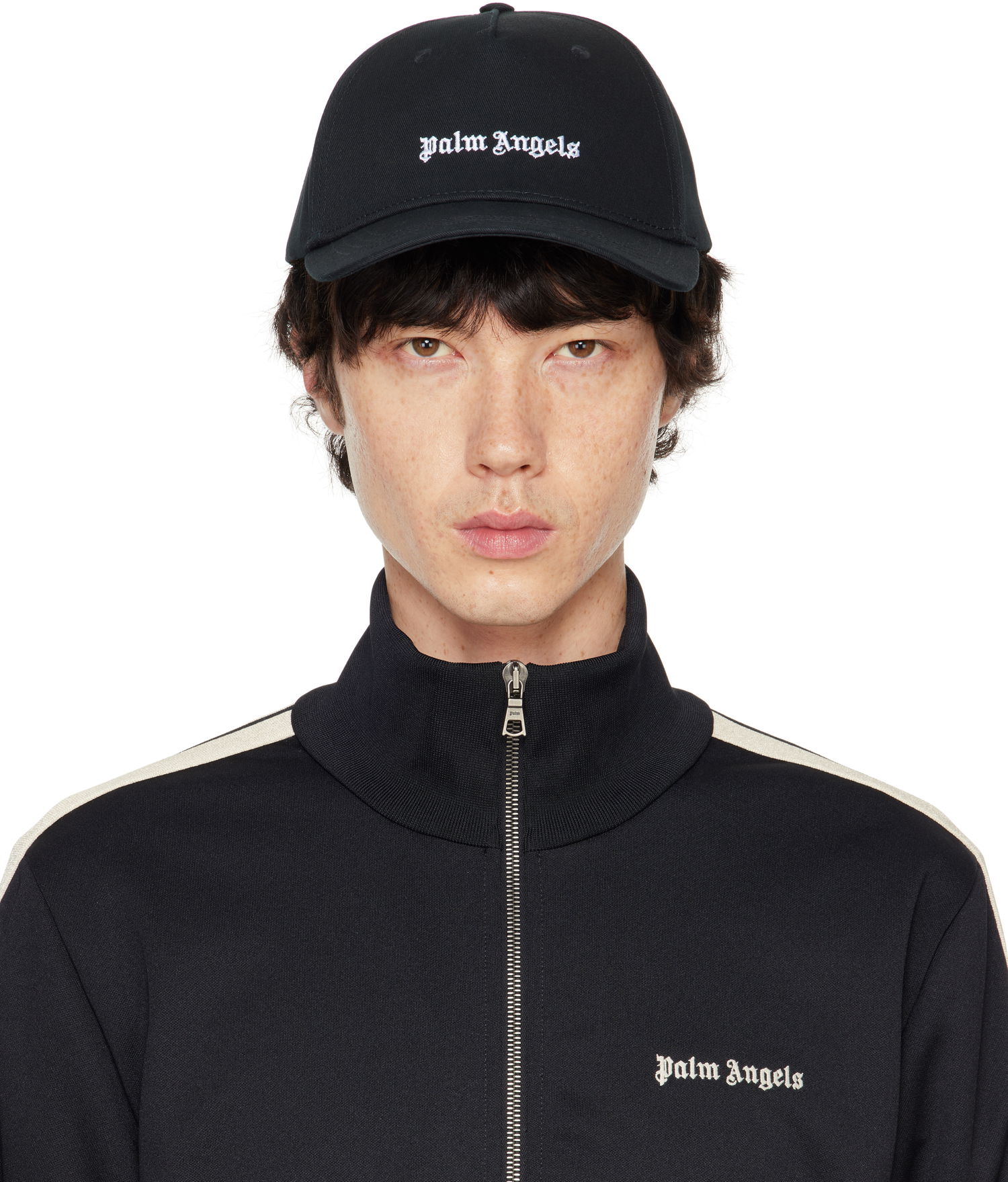 Kasket Palm Angels Classic Logo Cap Sort | PMLB094C99FAB0011003, 0