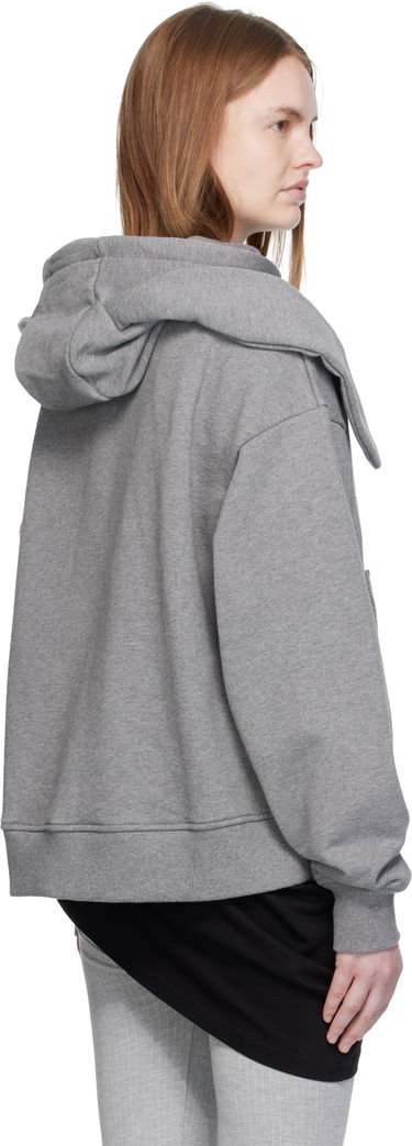 Sweatshirt Charles Jeffrey Loverboy Charles Jeffrey LOVERBOY Patch Rabbit Ears Hoodie Grå | 52081002, 2