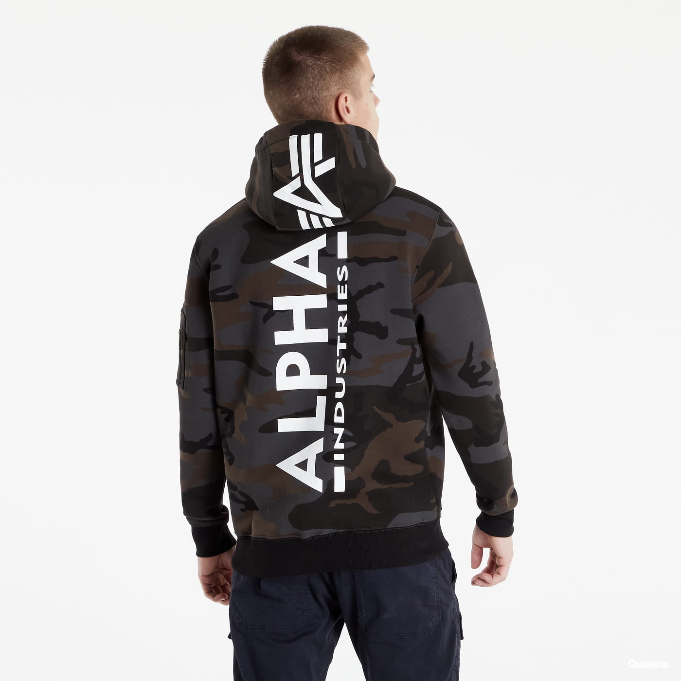 Sweatshirt Alpha Industries Back Print Hoody Flerfarvet | 178318C-125, 1