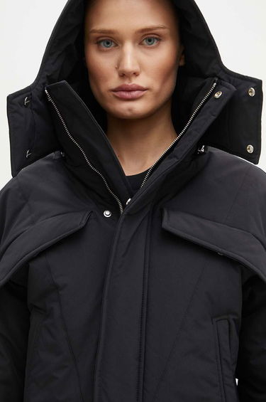 Puffer jakke HELIOT EMIL Cropped Asymmetrical Puffer Jacket Sort | PREAW24.W.02.132, 4