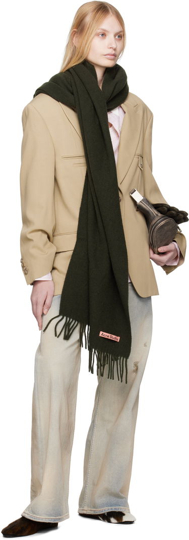 Tørklæde Acne Studios Wool Scarf Gul | CA0210-, 2