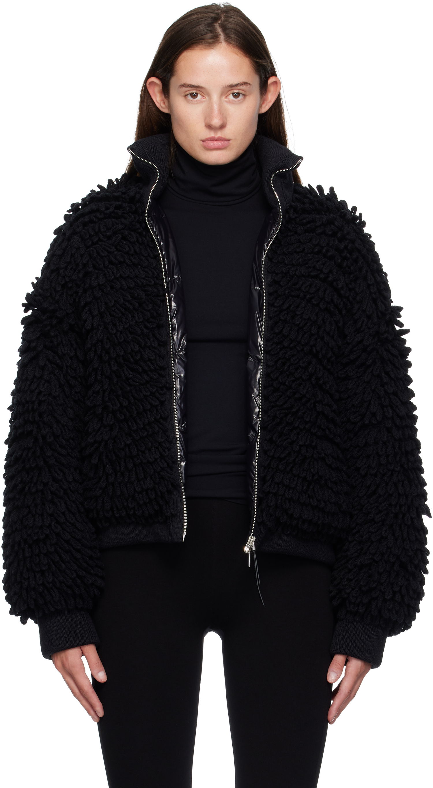 Jakke Moncler EE72 Cardigan Down Jacket Sort | K24039B00004M6567, 0