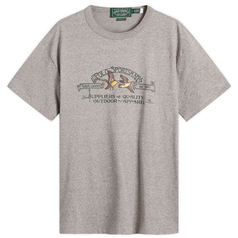 T-shirt Polo by Ralph Lauren Ralph Lauren Sportsman T-Shirt, Size Large Grå | 710981142002-GRY