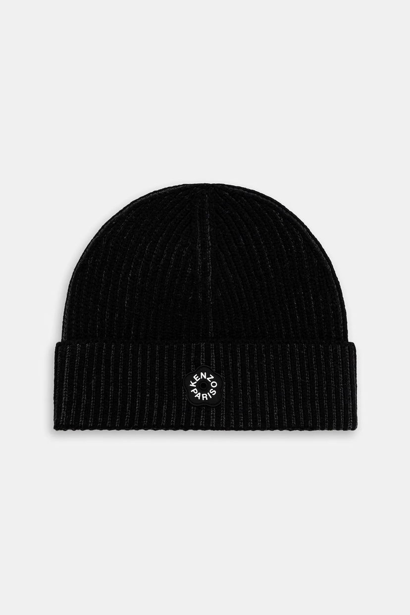 Beanie KENZO Kenzo Ribbed Beanie Sort | FF68BU200KWA