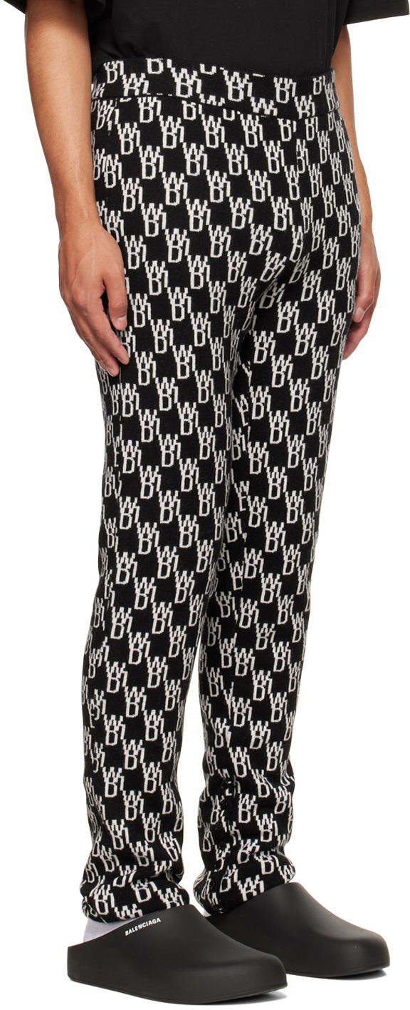 Leggings We11done We11done Jacquard Lounge Pants Sort | WD-KP9-20-096-W-BK, 1