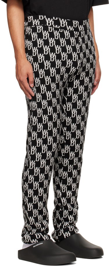 Leggings We11done We11done Jacquard Lounge Pants Sort | WD-KP9-20-096-W-BK, 1