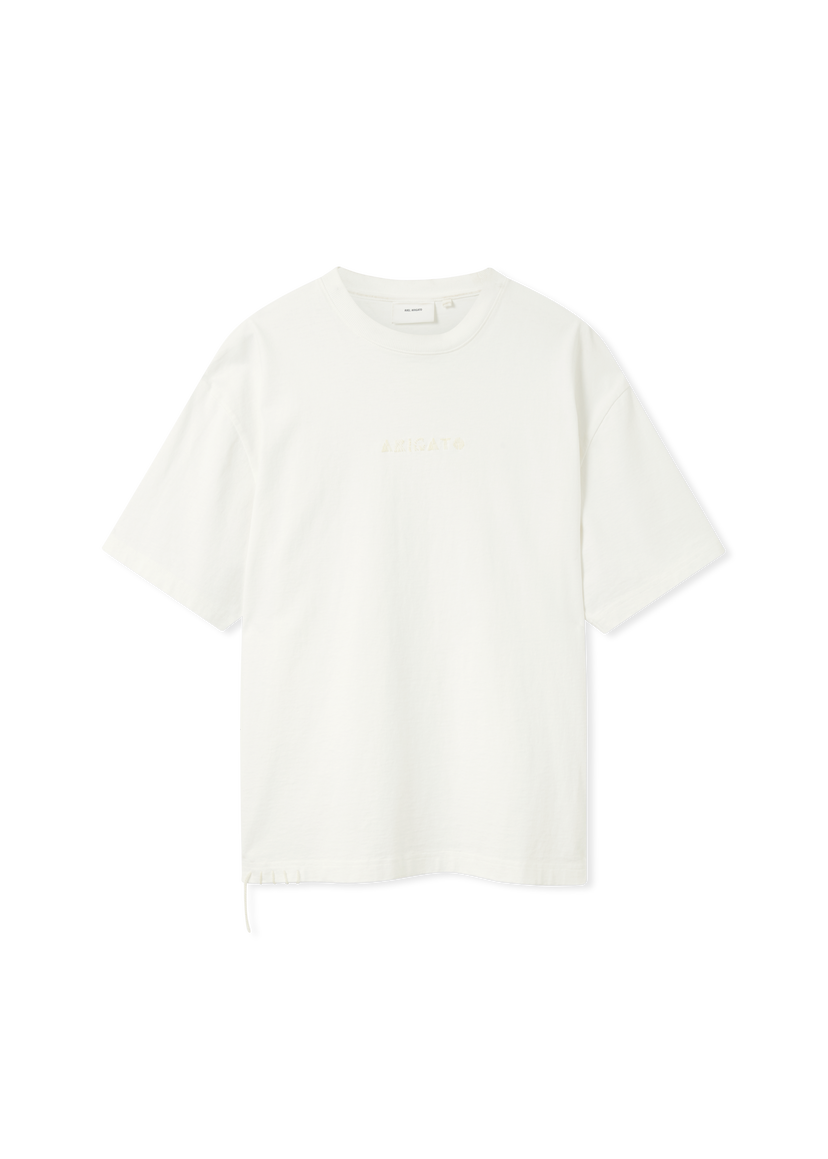 T-shirt AXEL ARIGATO Men's Relaxed Fit T-Shirt with Drawstring Hem Hvid | A3443001
