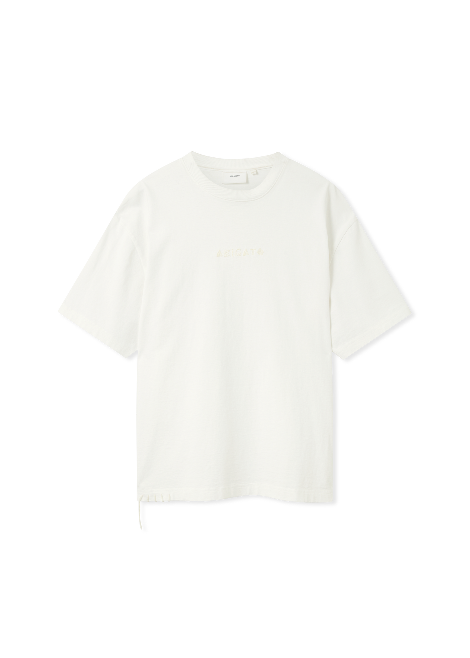 T-shirt AXEL ARIGATO Men's Relaxed Fit T-Shirt with Drawstring Hem Hvid | A3443001, 0