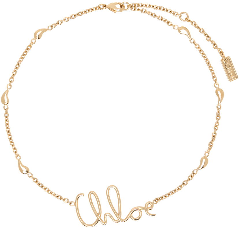 Halskæde CHLOÉ Chloé Gold 'The Chloé Iconic' Necklace Gul | CHC24AFO64CB7