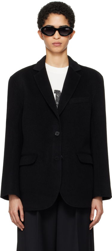 Jakke Anine Bing Black Single-Breasted Blazer Sort | A-01-7073-000, 0
