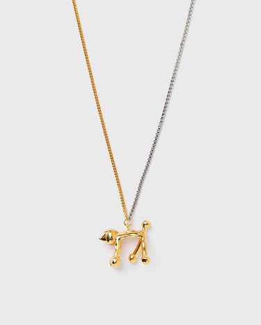 Halskæde Marni Two-Tone Chain Dog Pendant Necklace Metalisk | COZB0135A0-00Y65, 0