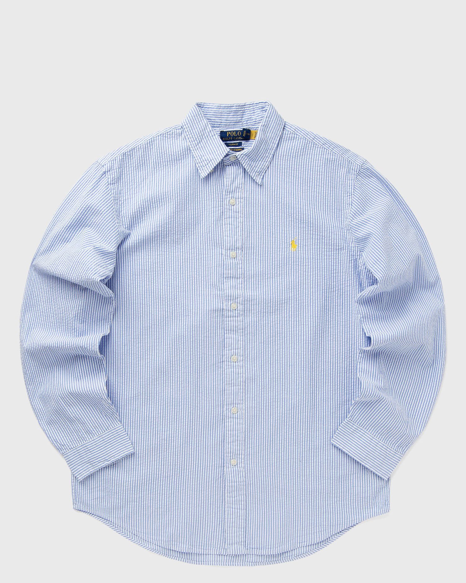 Skjorte Polo by Ralph Lauren Ralph Lauren Striped Seersucker Shirt Blå | 710974792002, 0