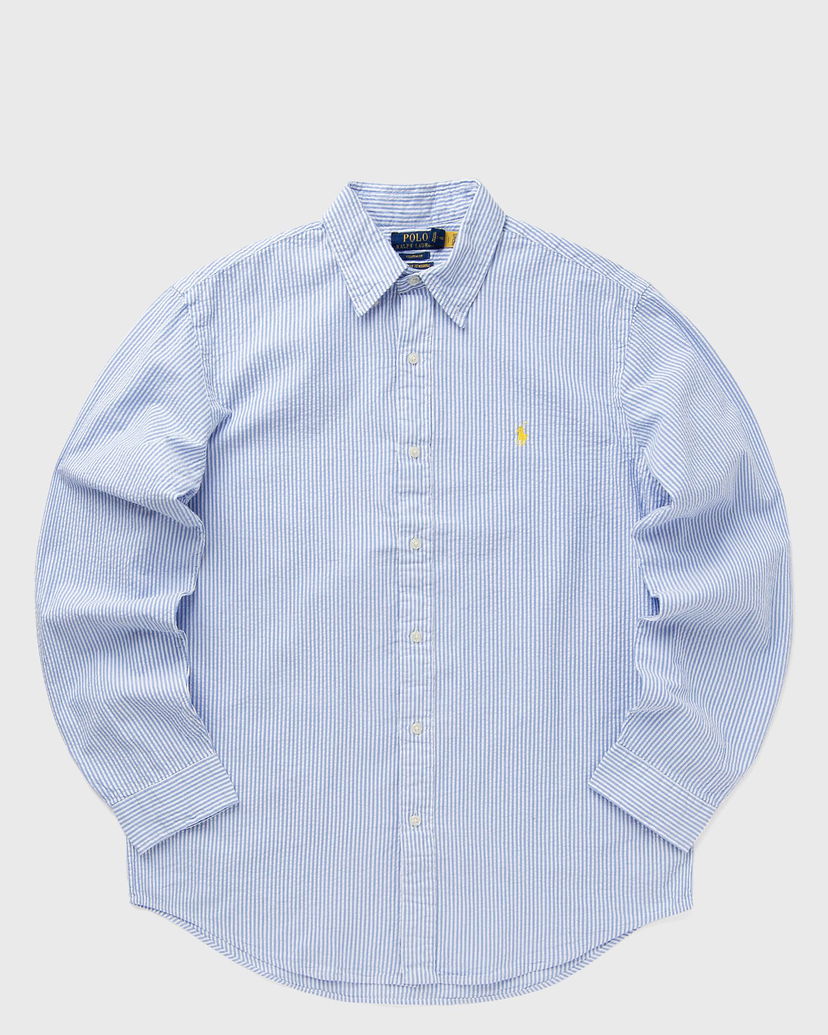Skjorte Polo by Ralph Lauren Ralph Lauren Striped Seersucker Shirt Blå | 710974792002
