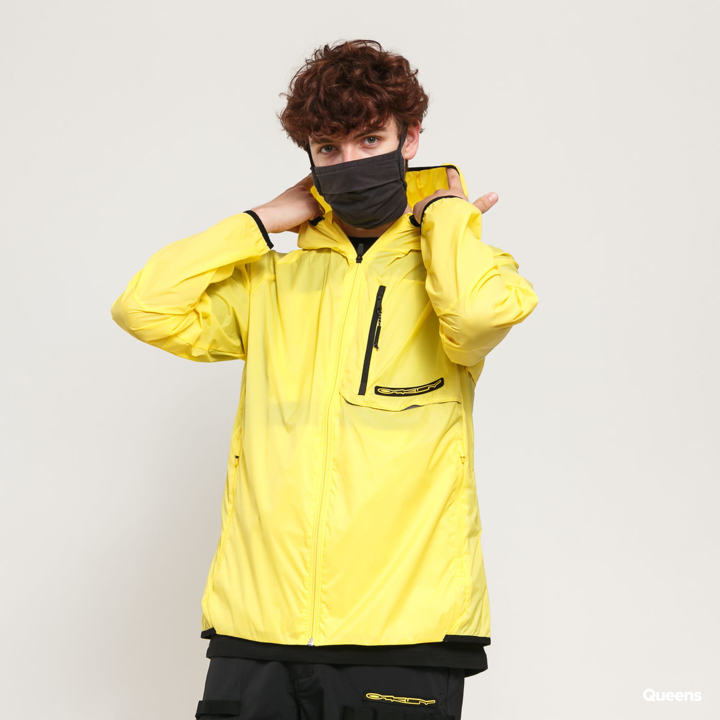 Vindjakke OAKLEY Stretch Logo Patch Packable Jacket Gul | FOA400203, 0