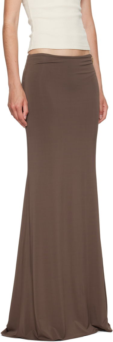 Nederdel AMIRI AMIRI Logo Chain Maxi Skirt Brun | AWSKCA1022, 1