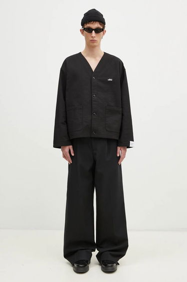 Sweater Neighborhood NEIGHBORHOOD Regular Fit V-Neck Cardigan Sort | 242SPNH.SHM05, 4