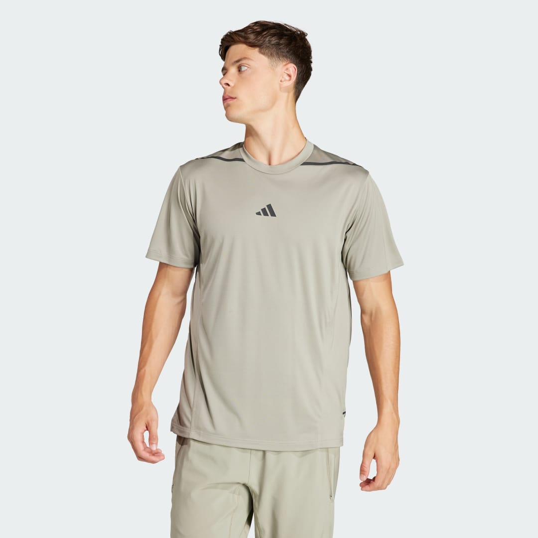 T-shirt adidas Performance Designed for Training Adistrong Workout Tee Grå | IS3838, 1