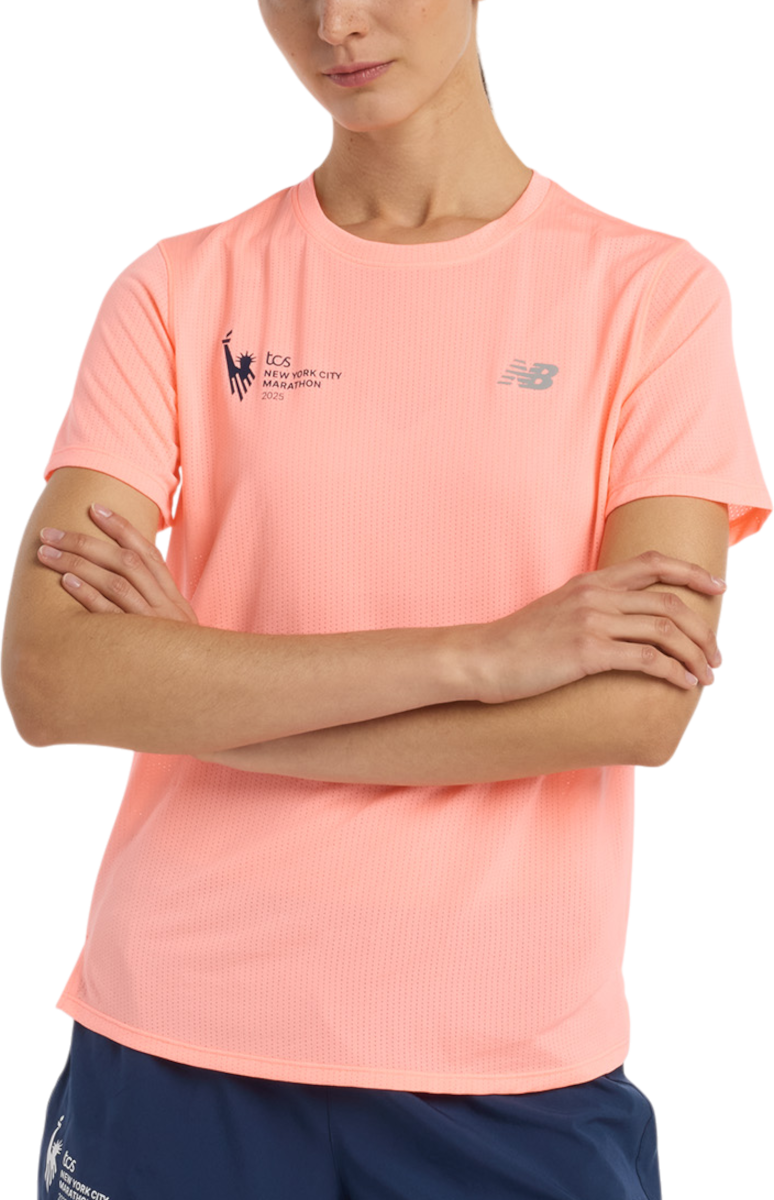 T-shirt New Balance NYC Marathon Athletics T-Shirt Orange | wt53253m-gae