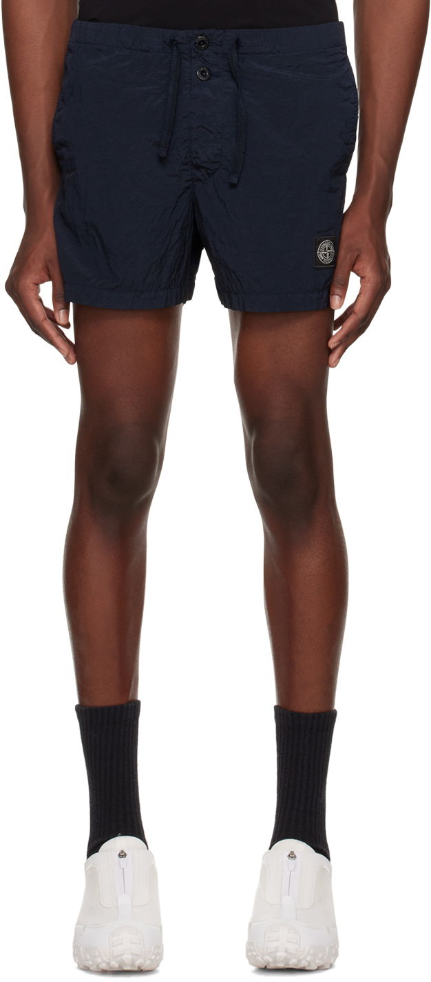 Badetøj Stone Island Patch Swim Shorts Mørkeblå | 8015B0643, 0