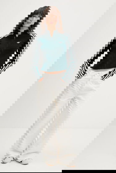 Sweater adidas Performance Adicolor Slim-Fit Knit Top Grøn | JY2599, 2