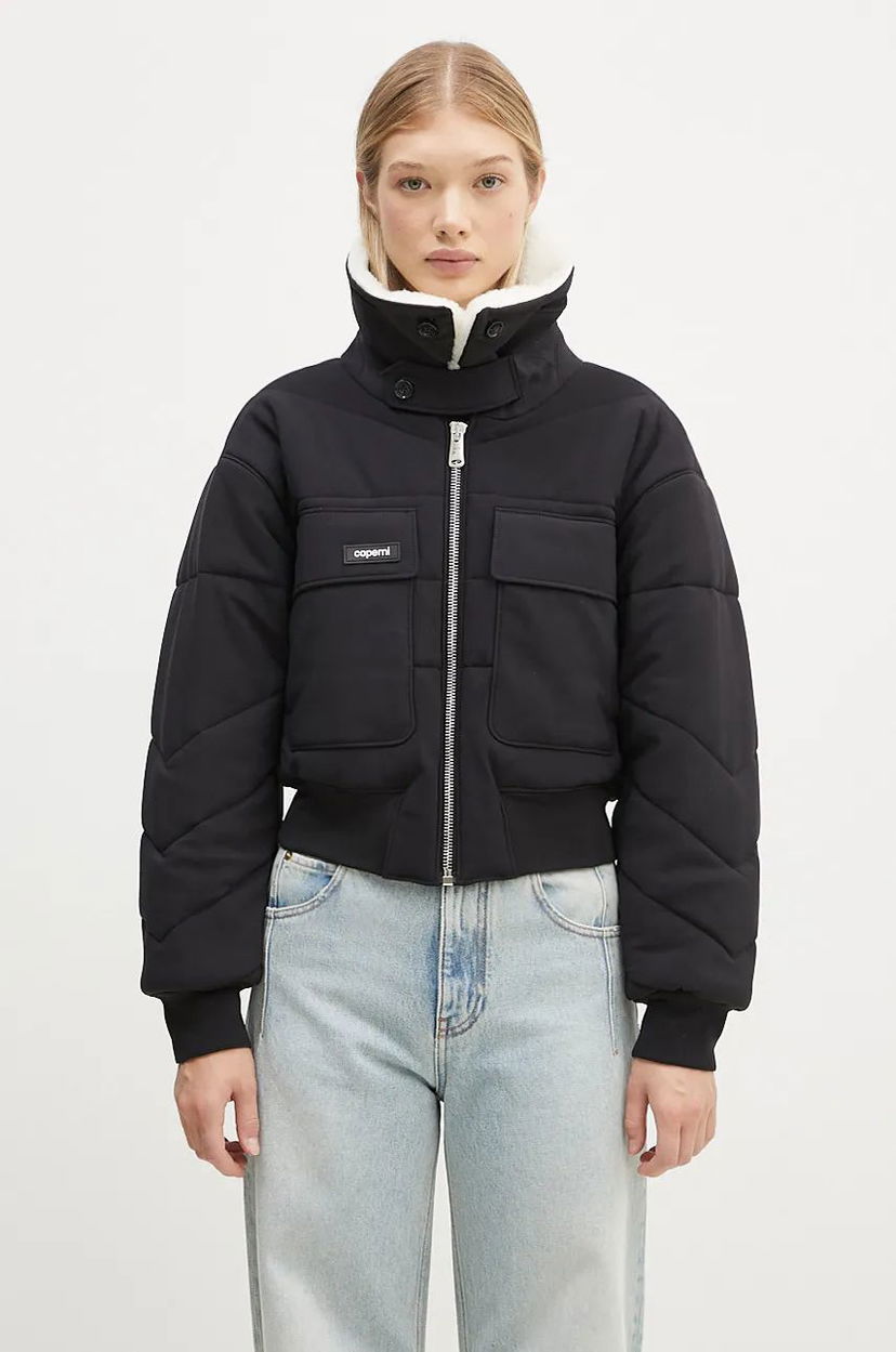 Puffer jakke Coperni C+ Winter Bomber Jacket Sort | COPV19BISF5004