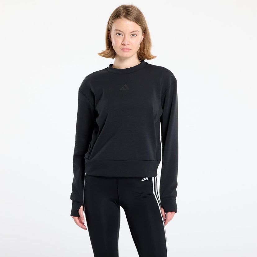 Sweatshirt adidas Performance Designed-for-Training Warm-Up Crewneck Sweatshirt Sort | JP2655