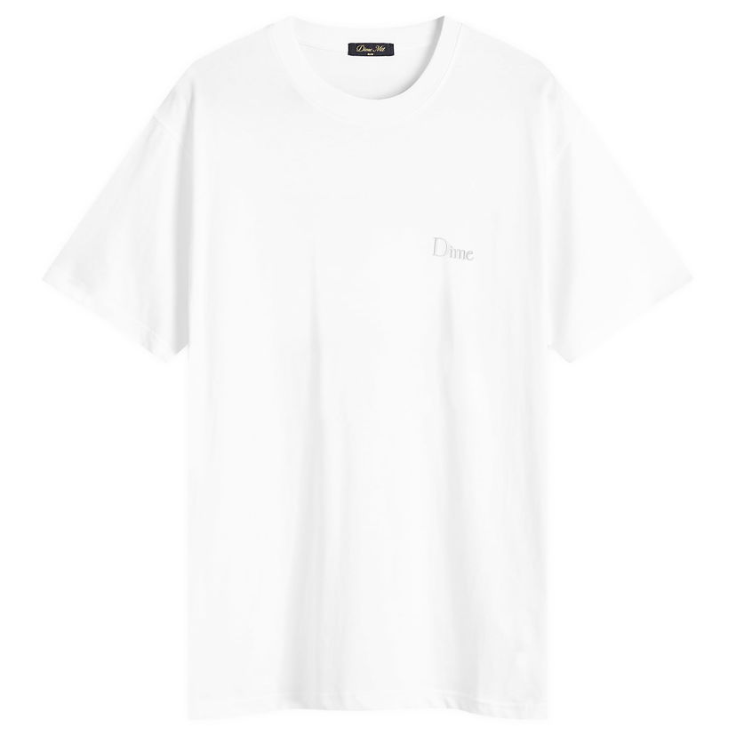 T-shirt Dime Dime Classic Small Logo T-Shirt, Size Large Hvid | DIMESP2550WHT
