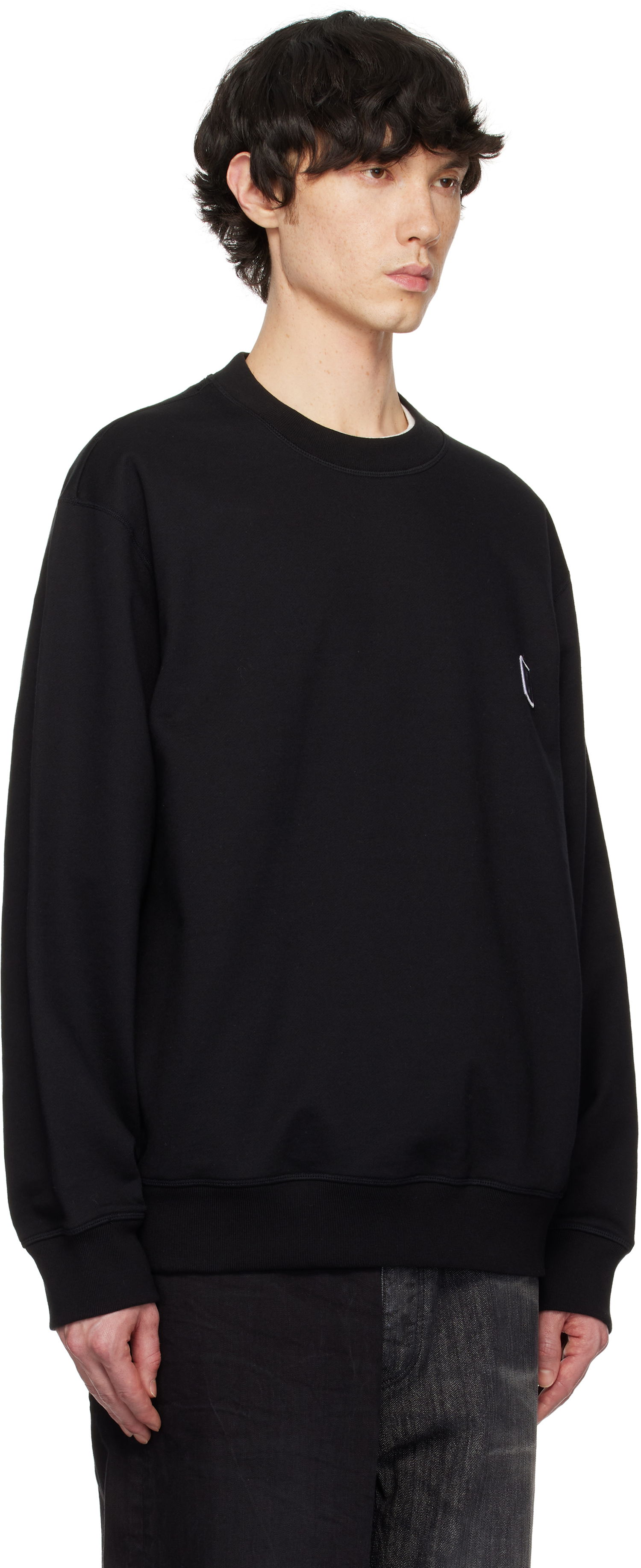 Sweatshirt WOOYOUNGMI WOOYOUNGMI Back Logo Sweatshirt Sort | W251TS27, 1