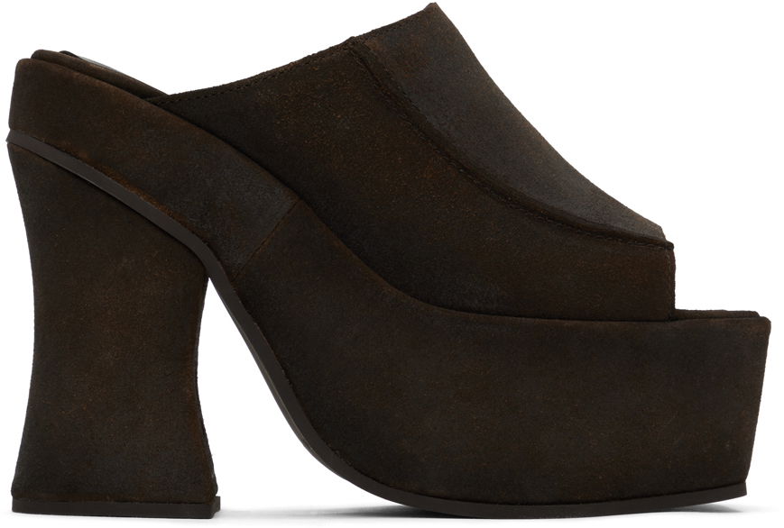 Tilbehør Eckhaus Latta Eckhaus Latta Frame Platform Mules Brun | FEKLWOTPL05106, 0