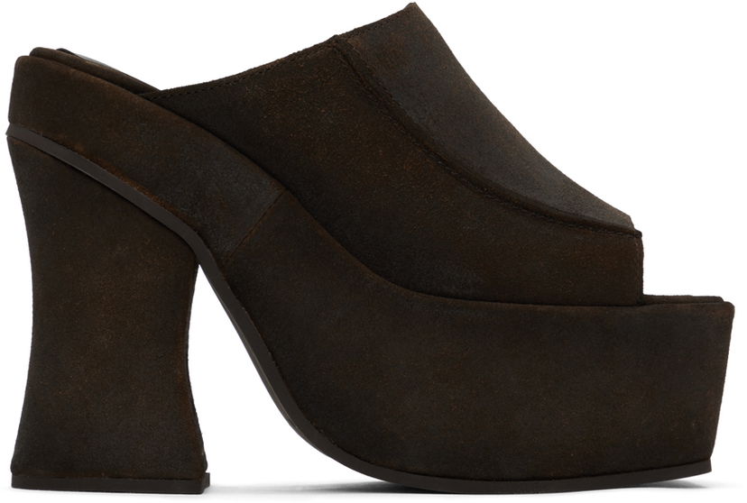 Tilbehør Eckhaus Latta Eckhaus Latta Frame Platform Mules Brun | FEKLWOTPL05106