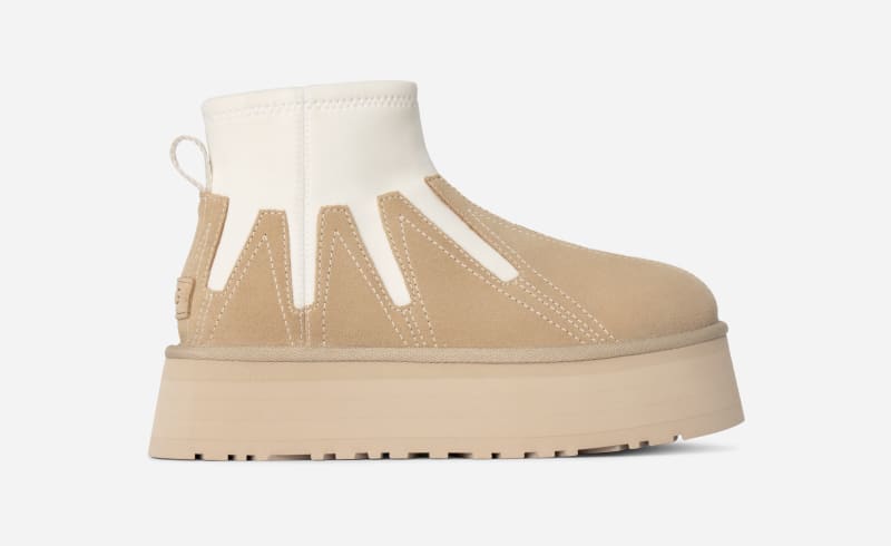 Sneakers og sko UGG UGG D Classic Mini Dipper Sunwave Boots Beige | 1167591-MDSD, 0
