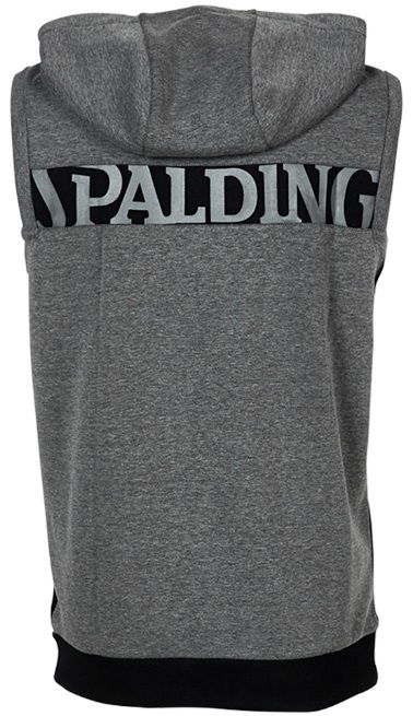 Sweatshirt Spalding Sleeveless Hoodie Sort | 3007009-01, 1