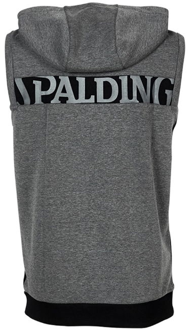Sweatshirt Spalding Sleeveless Hoodie Sort | 3007009-01, 1